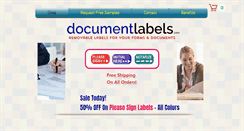 Desktop Screenshot of documentlabels.com